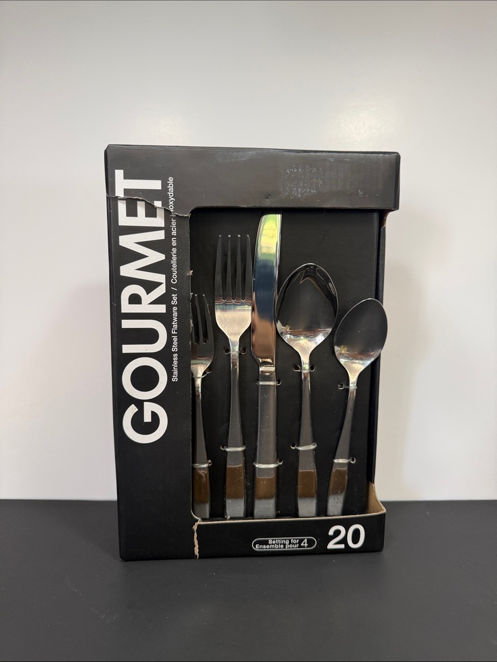 20-Piece Stainless Steel Flatware Set – Polished Silver